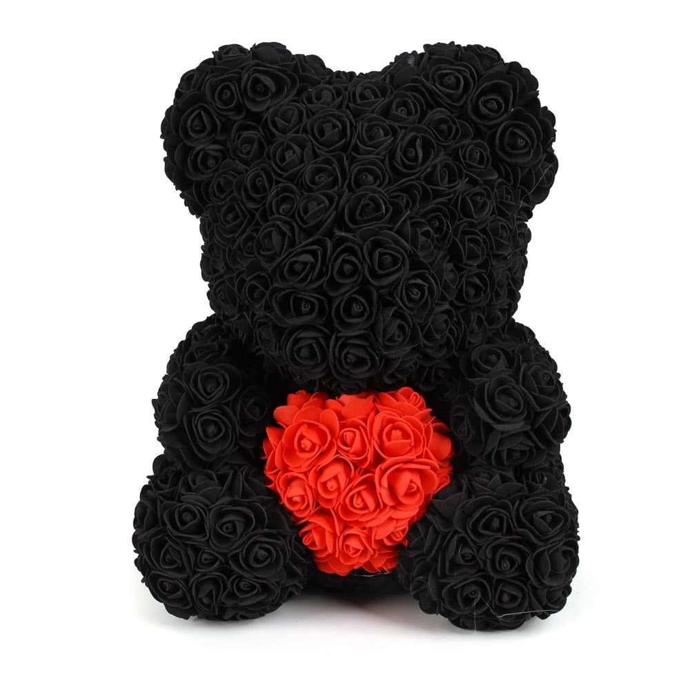 BEAR IN ROSES