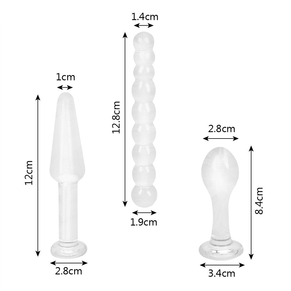 Glass anal plug