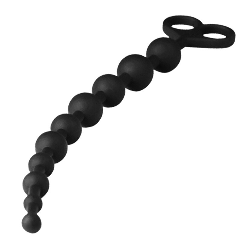 Silicone anal beads