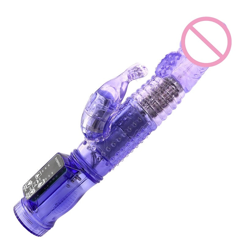 Transparent Rabbit Vibrator