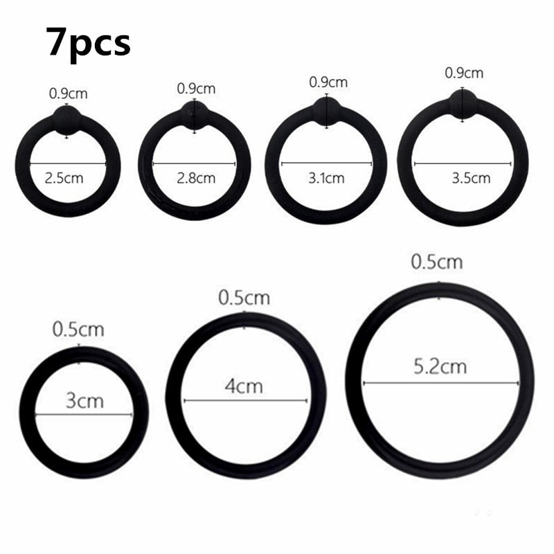 Lot Of Black Cockrings