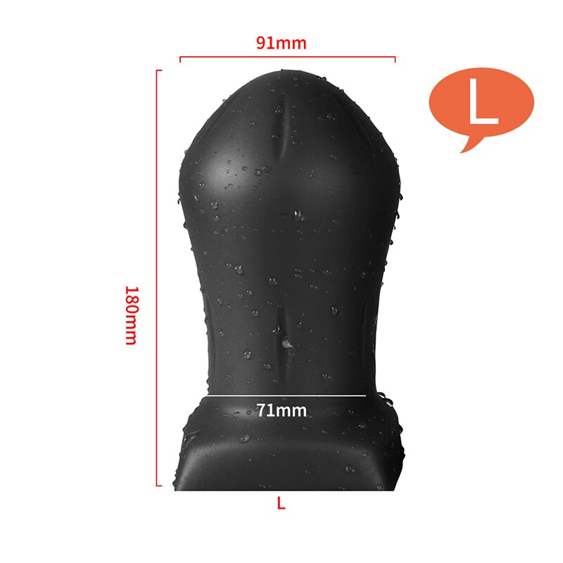 Silicone butt plug