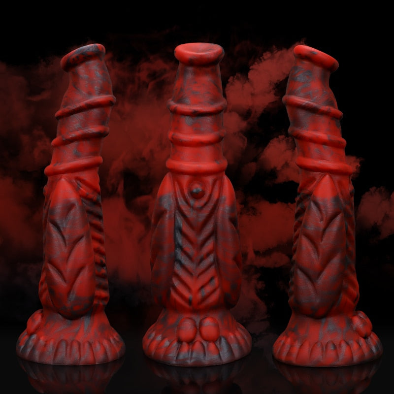 Red and Black Monster Dildo