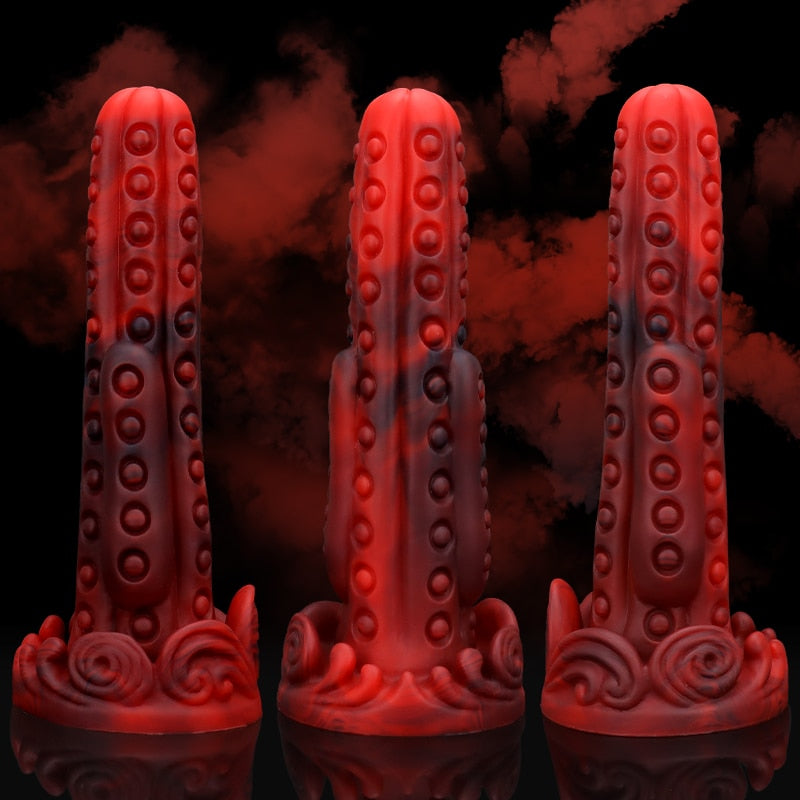 Red and Black Monster Dildo