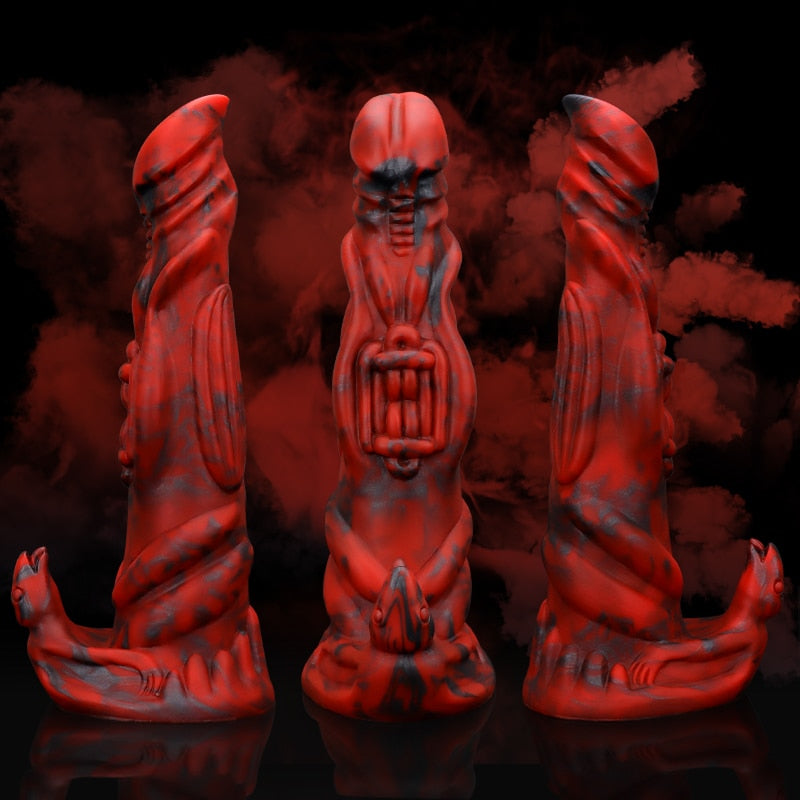 Red and Black Monster Dildo