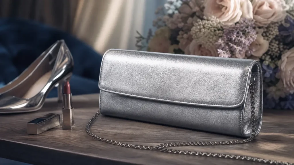 Pochette mariage argent : l’équilibre entre éclat, élégance et praticité