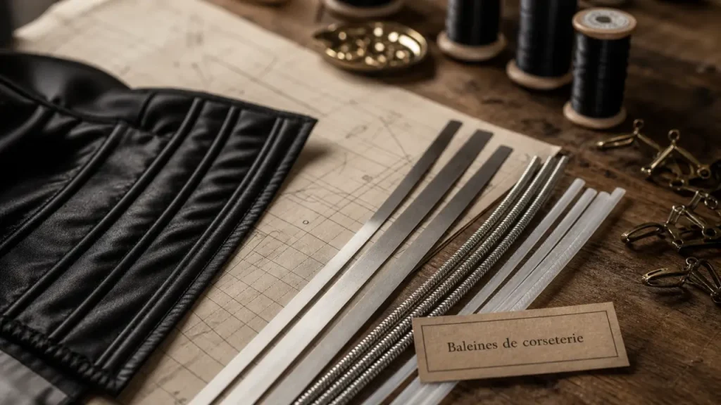 Baleine de corseterie : plate, spirale ou polyester, laquelle choisir selon le projet ?