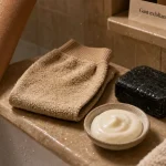 Comment utiliser un gant exfoliant : peau lissée, méthode douce