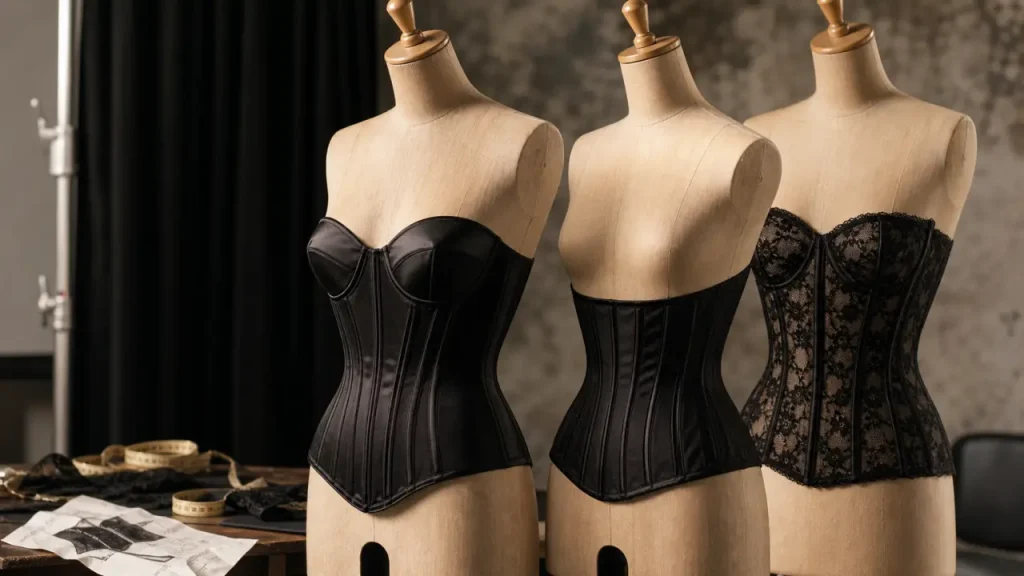Corset femme noir : bustier, serre-taille ou dentelle, lequel affine le mieux la silhouette ?