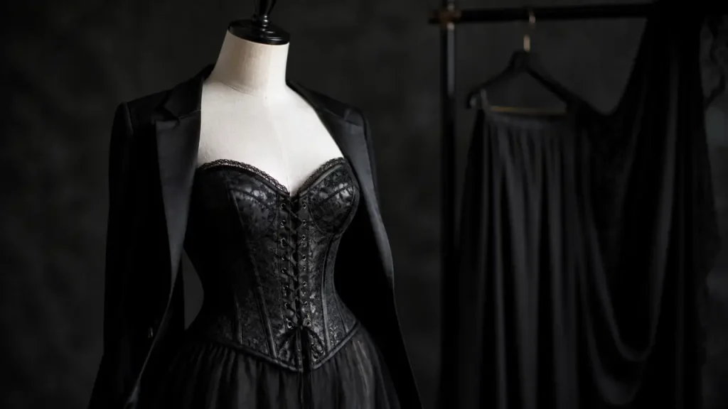 Corset noir : dentelle, satin ou lacets, quel style choisir selon l’effet recherché ?
