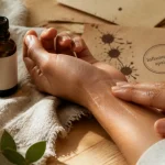 Huiles essentielles anti inflammatoire pour arthrose et tendinite, application sur le poignet