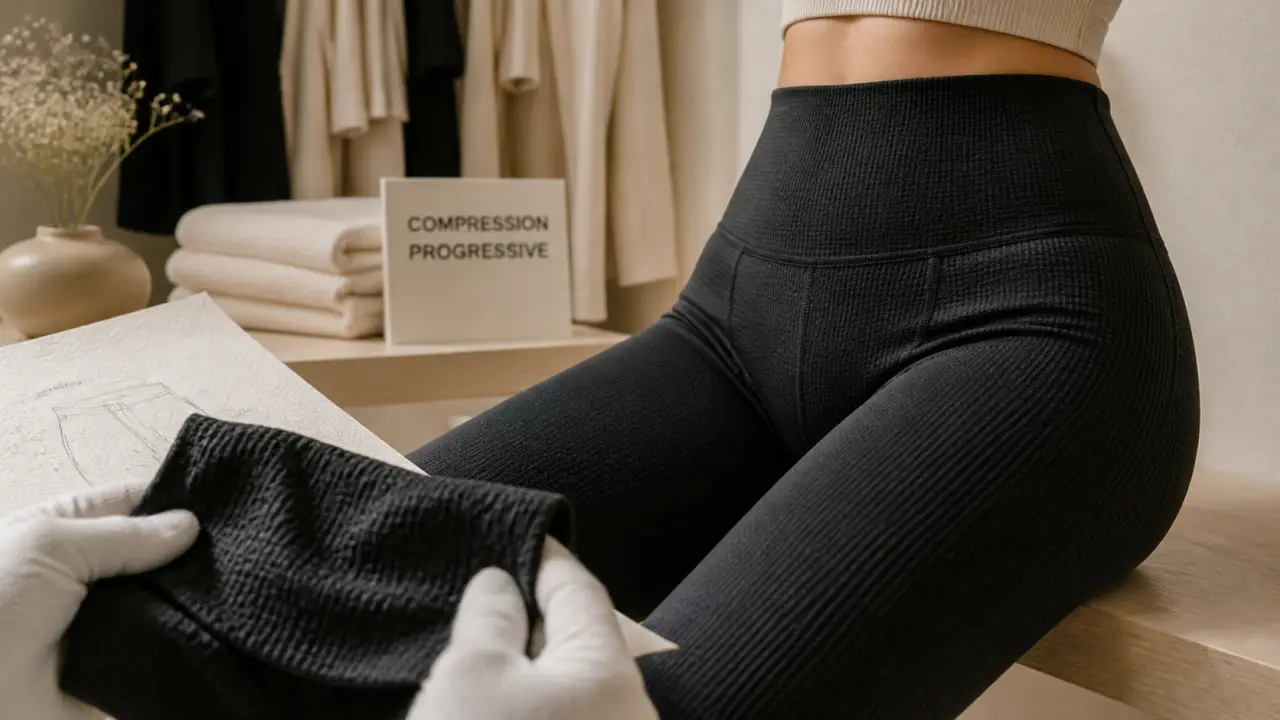 Legging anti-cellulite le plus efficace : tissage 3D et compression progressive