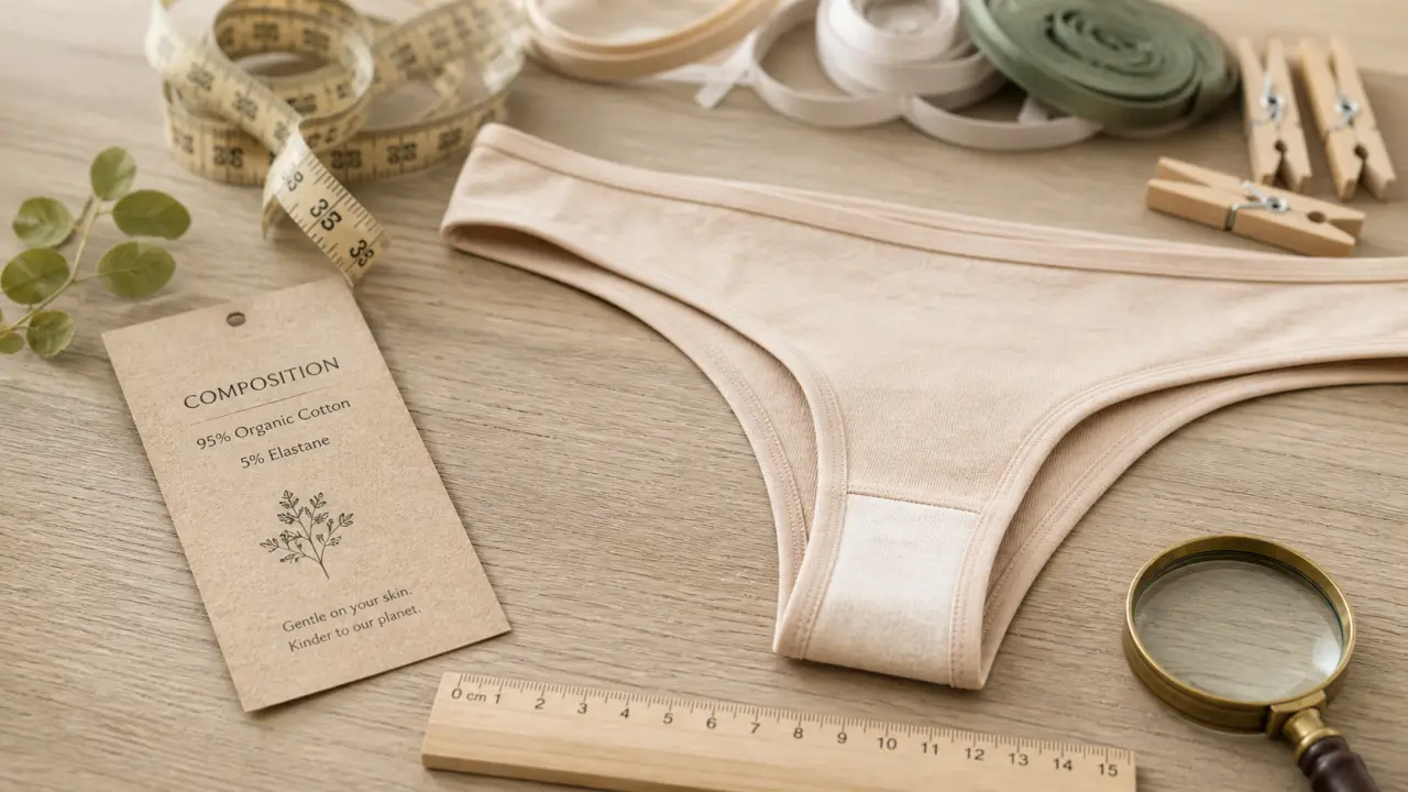 String coton bio : gousset et coutures à vérifier