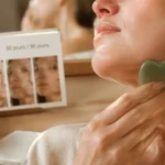 Gua sha visage avant après : moins de poches, ovale et éclat