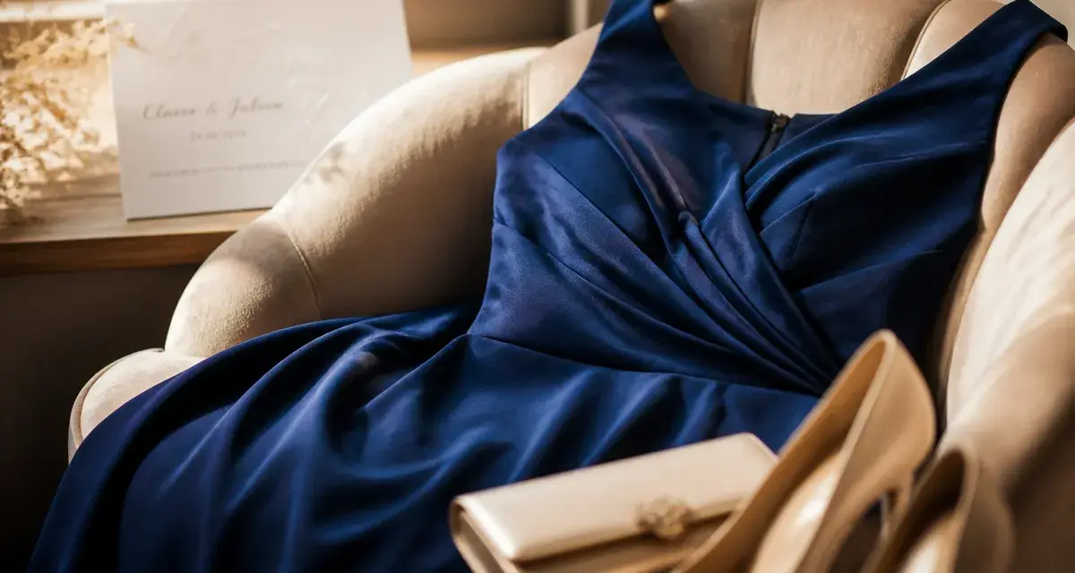 Robe pour mariage bleu : coupe et longueur