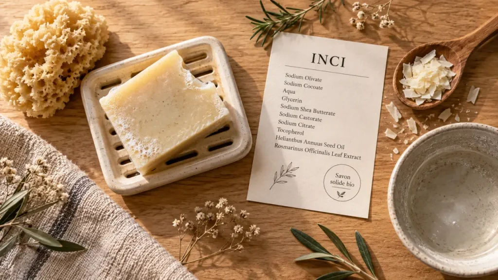 Savon solide corps bio : choisissez une formule douce selon votre peau