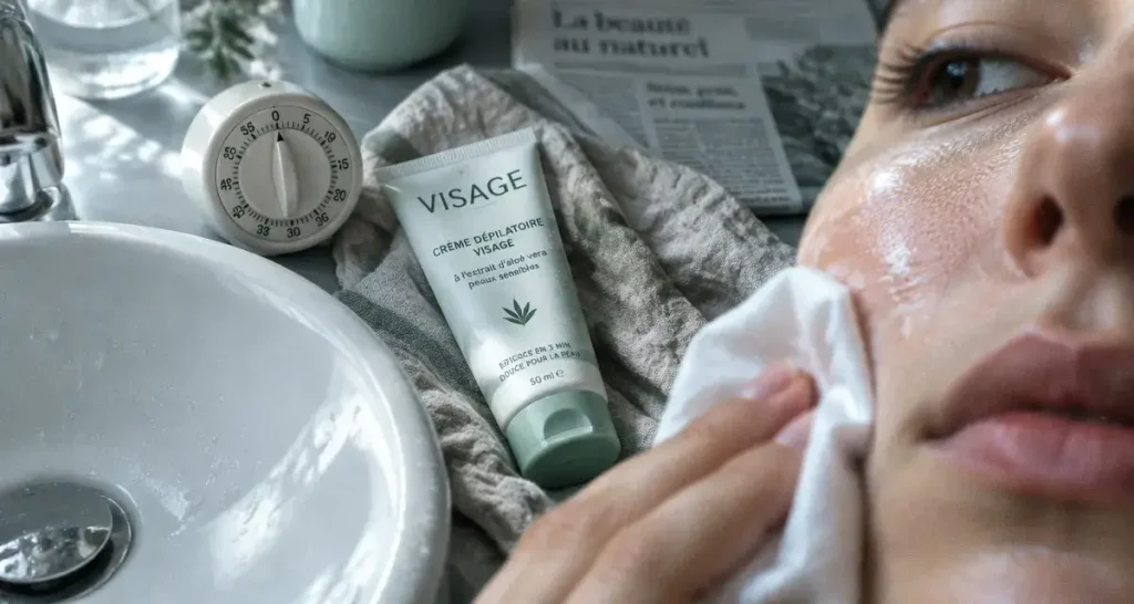 Crème dépilatoire visage : quelques minutes de trop peuvent brûler la peau