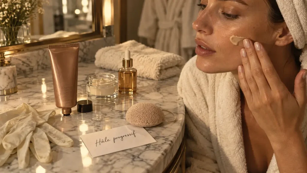Crème visage autobronzante : un hâle uniforme commence par une peau bien préparée