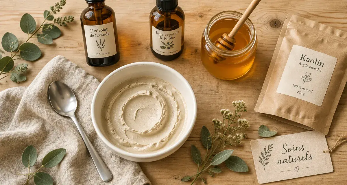 Soins naturels : masque à l’argile maison et hydrolats